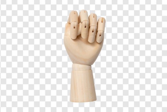 1045 Wooden Decorative Hand Isolated: A Versatile Tool for Creative Workflows
