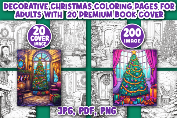 200 Decorative Christmas Coloring Pages