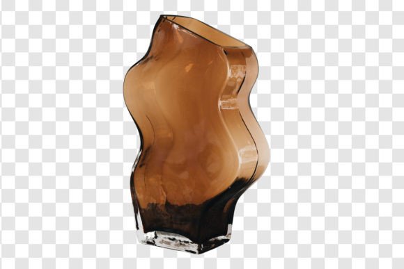 3438 Decorative Glass Vase Isolated