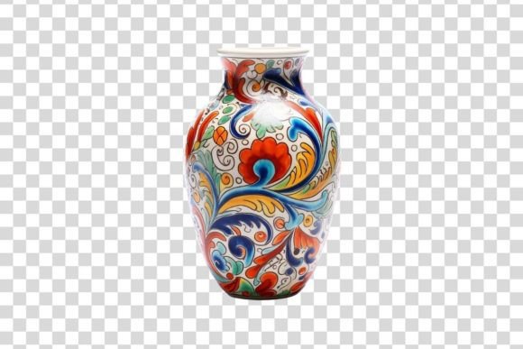 417 Decorative Vase Isolated: Elevating Design with Versatile Digital Assets