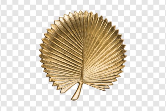 4915 Decorative Leaf Plate Isolated