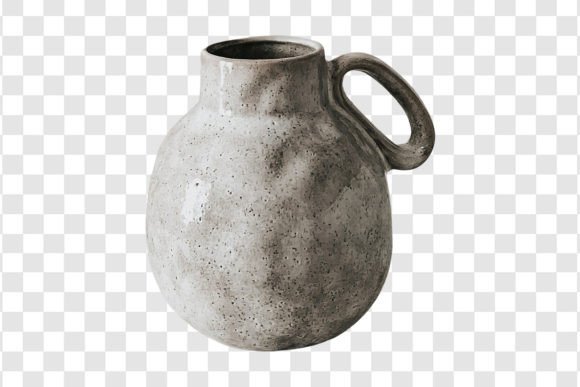 640 Modern Decorative Jug Vase Isolated: A Versatile Design Element for Every Space