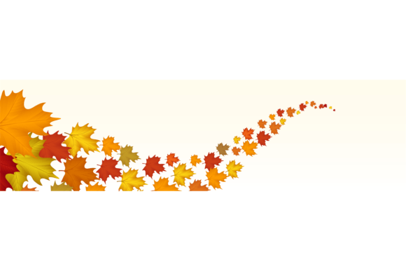 Autumn Background with Decorative Maple