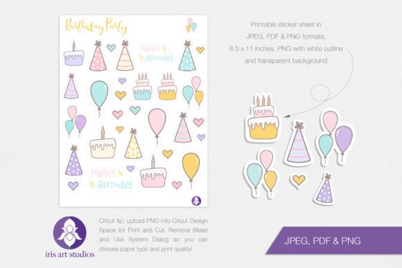 Birthday Party Stickers, Decorative: A Strategic Tool for Creativity and Organization