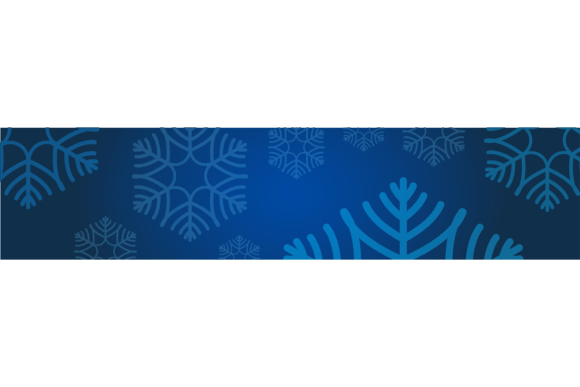 Blue Snowflake Banner Design
