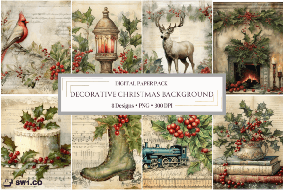 Decorative Christmas Backgrounds PNG: A Versatile Solution for Holiday Creativity