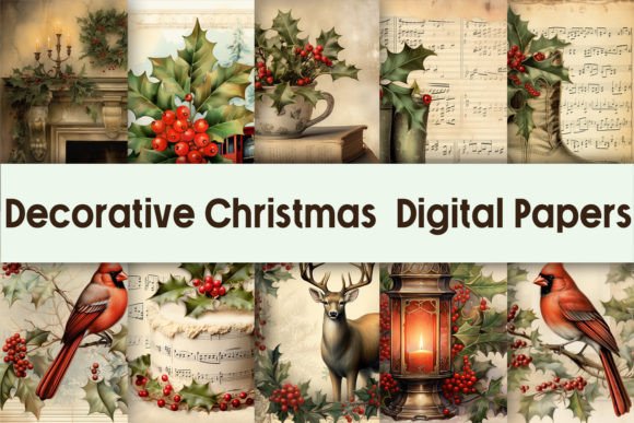 Decorative Christmas Digital Papers: A Modern Creative Essential