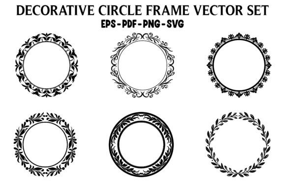 Decorative Circle Frames Vector SVG Set: A Comprehensive Overview