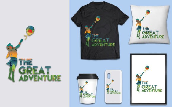 Decorative Cute Girl T-shirt Design