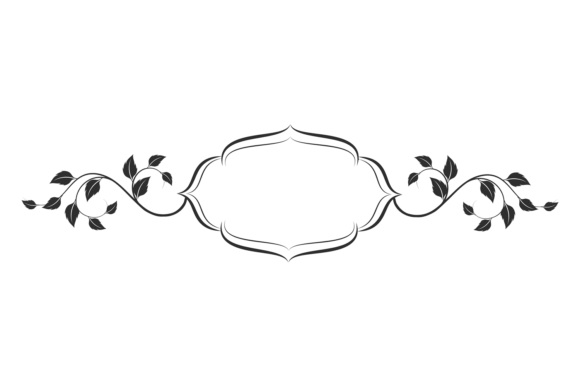 Decorative Frame with Floral Branches. V: A Timeless Addition to Your Creative Projects
