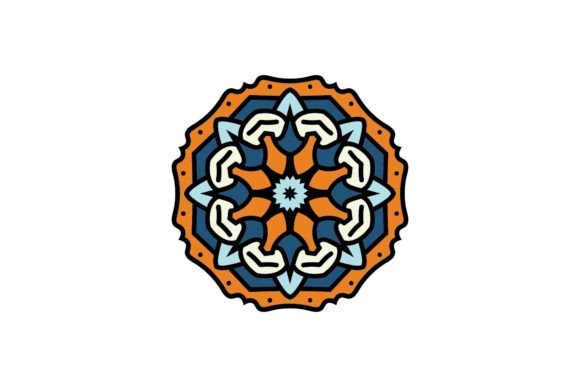 Decorative Mandala Color Icon: A Versatile Design Element
