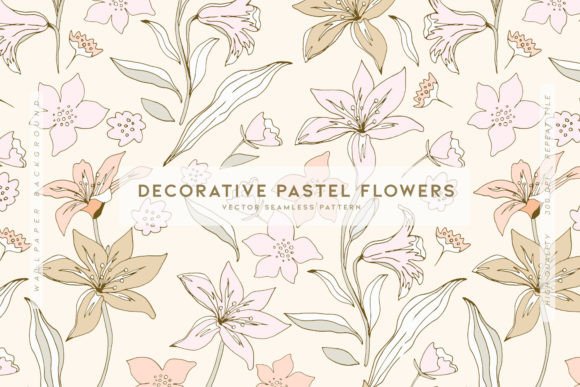 Decorative Pastel Flowers: A Subtle yet Stylish Design Solution