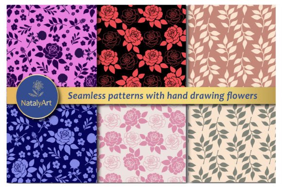 Decorative Seamless Patterns with Flower: A Versatile Design Resource
