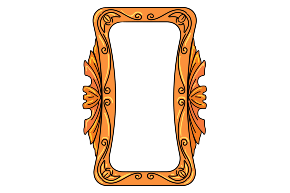 Decorative Square Frame: Color Doodle Vi and Vintage Border Design