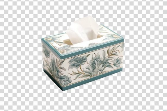 Decorative Tissue Box Isolated