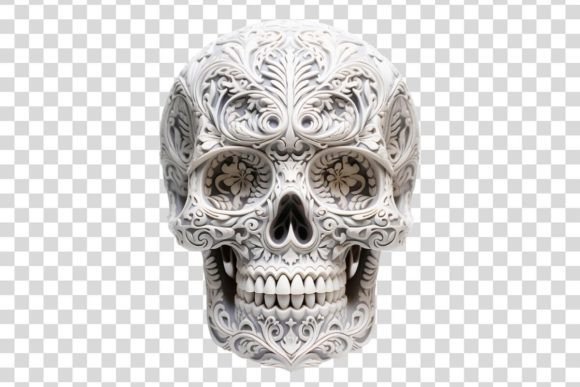 Enhance Your Creative Workflow with Decorative Skull 3 Isolated