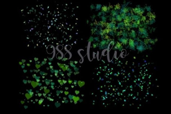 Green Confetti Decorative Png Sparkle: A Versatile Design Element