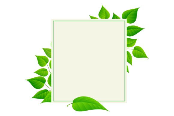 Natural Leaves Decorative Square Frame: A Versatile and Eco-Friendly Design Element