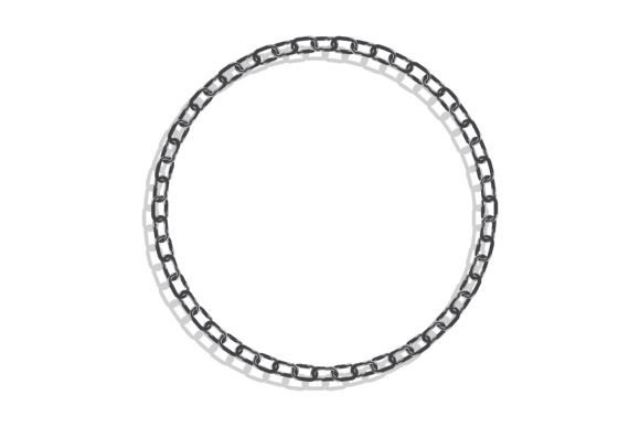 Round CHAIN Frame for Decorative Headers