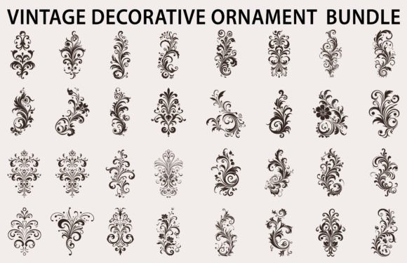 Vintage Decorative Element Vector Bundle: A Strategic Asset for Creative and Professional Projects